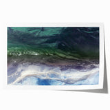 Rolling landscape beach wall art print showcasing vibrant colors and serene ocean views, designed for home decor enthusiasts. Perfect for adding a calming touch to any space.
