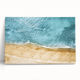 Stretched canvas wall art showcasing serene beach landscapes with vibrant colors, perfect for home decor. Ideal for adding a coastal touch to any room.
