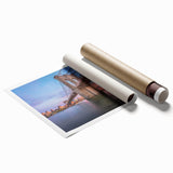 Stunning rolled print showcasing a vibrant landscape bridge design, featuring rich colors and intricate details, ideal for home decor enhancement.