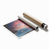 Stunning rolled print showcasing a vibrant landscape bridge design, featuring rich colors and intricate details. Perfect for enhancing home decor and art collections.