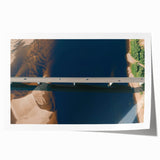 Stunning wall art print showcasing a serene landscape bridge scene, featuring vibrant colors and intricate details, perfect for home decor or office enhancement.