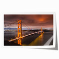 Abstract landscape wall art print showcasing a serene bridge over a river, featuring soft pastel colors and intricate detailing, ideal for modern home decor.