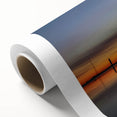 Rolled canvas artwork showcasing a vibrant landscape bridge design, featuring rich colors and intricate details, ideal for home decor. Packaged securely in a durable tube.