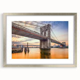 Framed wall art featuring a contemporary landscape with a silver mat and sleek design, perfect for modern home decor. Ideal for enhancing living spaces.