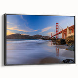 Framed canvas wall art showcasing a serene landscape bridge design, featuring rich colors and intricate details, perfect for enhancing home decor with elegance.