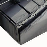 Close-up of a stretched canvas wall art piece depicting a serene landscape with a picturesque bridge, featuring vibrant colors and intricate details, ideal for home decor.