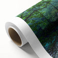 Stunning rolled canvas artwork showcasing a vibrant landscape bridge design with rich colors and intricate details, perfect for enhancing any wall decor.