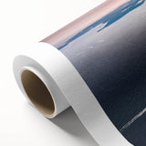 Rolled canvas artwork showcasing a vibrant landscape with a picturesque bridge, ideal for home decor, emphasizing nature's beauty and tranquility in rich colors.