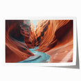 Vibrant rolled print of a canyon landscape wall art collection, showcasing rich earth tones and dramatic rock formations, perfect for home decor.