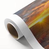 Vibrant rolled canvas artwork depicting a stunning canyon landscape with rich earthy tones, perfect for home decor and art enthusiasts seeking nature-inspired designs.