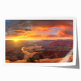 Stunning rolled print showcasing a vibrant canyon landscape with rich colors and intricate details, perfect for home decor and artistic enhancement. Ideal for nature lovers and interior design enthusiasts.