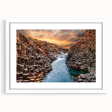 Framed landscape wall art collection showcasing stunning canyon designs with a white mat, ideal for enhancing modern home decor. Features vibrant colors and intricate details.
