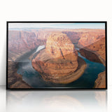 Framed acrylic wall art showcasing a stunning canyon landscape design, featuring rich earthy tones and intricate details, perfect for home decor enhancement.