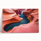 Stretched canvas wall art showcasing a stunning landscape of canyons with vibrant colors, perfect for enhancing modern home decor. Ideal for nature lovers.