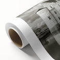 Stunning rolled canvas artwork showcasing a vibrant landscape of a majestic castle surrounded by lush greenery, perfect for enhancing modern home decor.