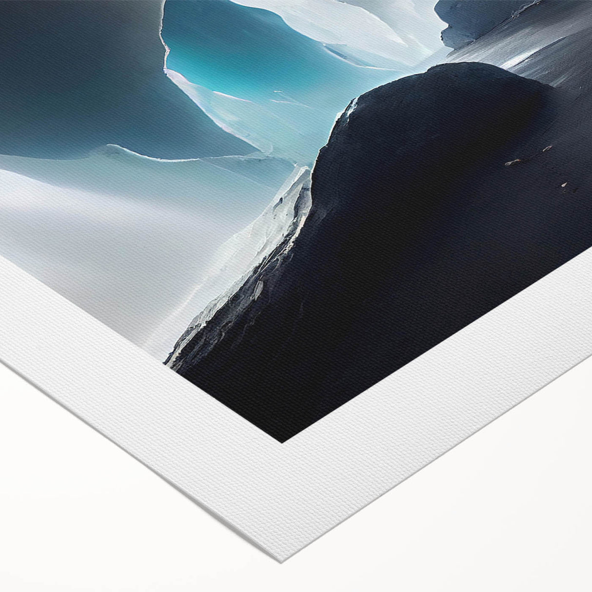 Rolled canvas artwork showcasing a stunning landscape design featuring intricate cave formations and vibrant colors, ideal for home decor. Perfect for art enthusiasts and nature lovers, this piece adds a touch of serenity to any space.