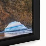 Framed canvas art showcasing a vibrant cave landscape design, featuring rich colors and intricate details, ideal for enhancing home decor.