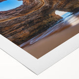 Vibrant rolled canvas showcasing a stunning cave landscape design with rich colors and intricate details, perfect for enhancing modern home decor.