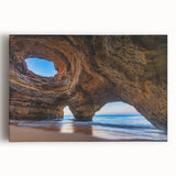 Stretched canvas wall art showcasing a vibrant cave landscape design, featuring rich colors and intricate details, ideal for enhancing modern home decor.