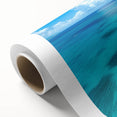 Stunning rolled canvas featuring a vibrant landscape design with cliffs and serene natural elements, perfect for enhancing home decor. Packaged securely in a durable cardboard tube for safe delivery.