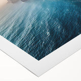 Vibrant landscape wall art featuring rocky cliffs and a serene sky, printed on high-quality rolled canvas and ideal for modern home decor. Perfect for nature enthusiasts.