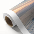 Vibrant rolled canvas showcasing a stunning cliff landscape design with rich colors and intricate details, perfect for enhancing home decor aesthetics.