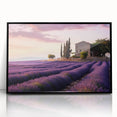 Framed acrylic wall art showcasing a serene countryside landscape design, featuring vibrant colors and intricate details, ideal for enhancing home decor.