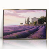 Framed wall art featuring a picturesque landscape design of the countryside, showcasing vibrant green fields and a serene blue sky, highlighted with a gold frame for an elegant touch. Perfect for home decor enthusiasts seeking to enhance their living space with nature-inspired art.