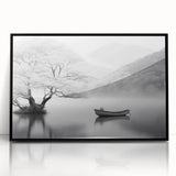 Framed acrylic wall art showcasing a vibrant countryside landscape design, featuring lush greenery and rolling hills, with a sleek black frame enhancing its modern appeal.