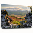 Acrylic glass wall art from the countryside collection, showcasing a vibrant landscape design with intricate details and colorful accents, perfect for enhancing home decor.