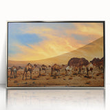 Framed acrylic wall art featuring a stunning desert landscape design, showcasing vibrant colors and intricate details, ideal for modern home decor.
