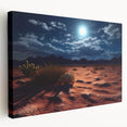 Stretched canvas wall art showcasing a vibrant desert landscape design, with warm hues of orange and yellow, perfect for modern home decor.