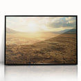 Framed acrylic wall art featuring a stunning desert landscape design, showcasing vibrant colors and intricate details, perfect for modern home decor accents.