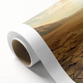 Desert landscape wall art collection on rolled canvas showcasing vibrant, warm tones and intricate details, ideal for enhancing modern home decor.
