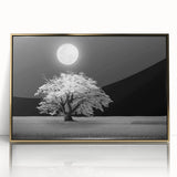 Framed wall art piece showcasing a vibrant landscape of golden fields under a clear blue sky, perfect for adding a touch of nature-inspired elegance to any room decor.