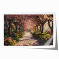 Rolled print showcasing a vibrant landscape garden design, featuring lush greenery and colorful flowers, ideal for home decor or art collections.