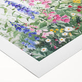 Rolled canvas showcasing a stunning landscape garden design, featuring vibrant colors and intricate details, perfect for home decor or office aesthetics.