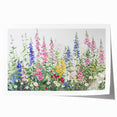 Rolled print showcasing a vibrant landscapes and gardens design, featuring lush greenery and colorful flowers, packaged securely in a protective cardboard tube.