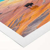 Vibrant rolled canvas wall art showcasing a stunning geyser landscape design, featuring rich colors and intricate details, perfect for home decor.