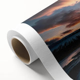 Vibrant rolled canvas wall art showcasing a stunning geyser landscape design in rich colors, ideal for enhancing home decor and artistic ambiance.