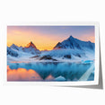 Glacier landscape wall art print showcasing stunning icy blue tones and intricate details, rolled and ready for framing, perfect for home decor enthusiasts.