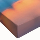 Close-up of a stunning stretched canvas wall art featuring a vibrant glacier landscape design, showcasing intricate details and rich colors, perfect for enhancing modern home decor. Ideal for art lovers looking to add a unique touch to their living space.