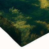 Close-up of a stretched canvas featuring a stunning glacier landscape design, showcasing vibrant blues and whites that capture the essence of nature's beauty. Ideal for home decor enthusiasts seeking a serene and breathtaking wall art collection.