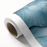 Rolled canvas art depicting a stunning glacier landscape design, featuring cool blue and white tones, perfect for enhancing modern home decor aesthetics.