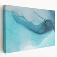 Stretched canvas wall art showcasing a stunning glacier landscape design, featuring icy blues and whites, perfect for modern home decor. Ideal for creating a serene atmosphere in living spaces.