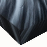 Close-up of a stretched canvas wall art piece showcasing a stunning glacier landscape design, featuring vibrant blues and whites, perfect for modern home décor.