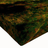 Close-up of a stretched canvas wall art piece showcasing a vibrant glacier landscape design in cool blue and white tones, perfect for enhancing modern interior decor.