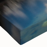 Close-up of a vibrant hot spring landscape wall art design on stretched canvas, showcasing rich colors and intricate details, ideal for home decor enhancement.