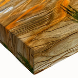 Close-up of a vibrant hot spring landscape canvas wall art, showcasing rich colors and intricate details, perfect for home decor and nature enthusiasts.