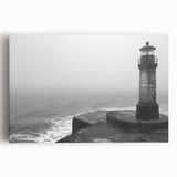 Stretched canvas wall art showcasing a vibrant lighthouse landscape design, featuring vivid colors and detailed textures, perfect for coastal-themed decor.